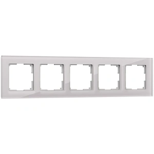 Изображение Рамка на 5 постов (дымчатый, стекло) W0051117