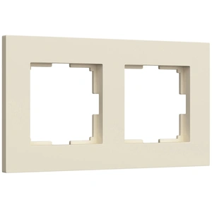 Изображение Рамка на 2 поста Slab (айвори матовый) W0022962