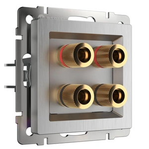 Изображение Акустическая розетка (cеребряный рифленый) W1185009