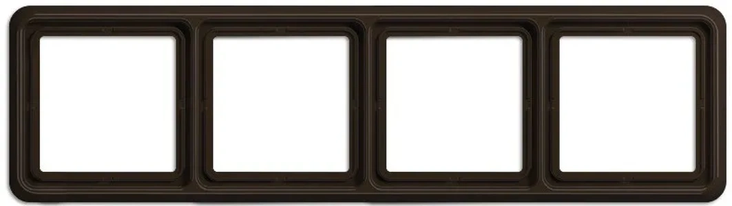 Изображение Рамка четверная, горизонтальная/вертикальная, Jung CD 500, коричневый CD584BR CD 500