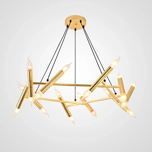 Изображение Подвесной Светильник Jonathan Browning Le Pentagone Chandelier 20 Light By Imperiumloft