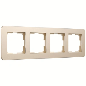 Изображение Рамка на 4 поста Platinum шампань W0042611