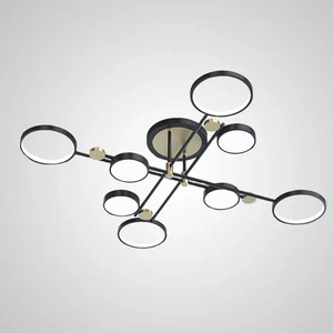 Изображение Потолочная Люстра Marsa L8 Black By Imperiumloft