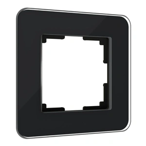 Изображение Рамка на 1 пост Elite (черный, стекло) W0012448