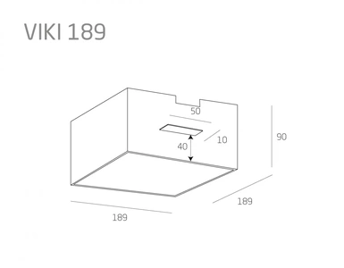 Изображение Cветодиодный светильник VIKI для потолков Грильято
