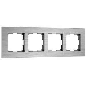 Изображение Рамка на 4 поста  AluMax (алюминий) W0043506