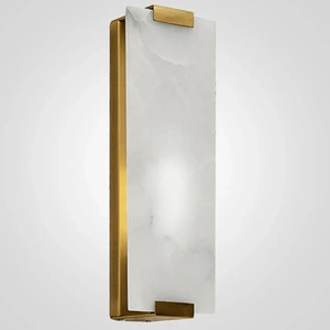 Изображение Бра Marble Rectangle Wall Lamp Brass By Imperiumloft