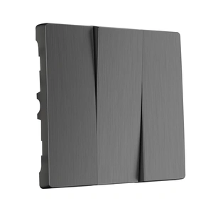 Изображение Набор клавиш для выключателя трехклавишного (графит рифленый) W1139004