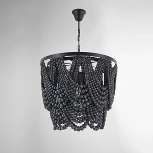 Изображение Люстра Amelia Wood Bead Chandelier By Imperiumloft
