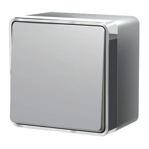 Изображение Выключатель одноклавишный влагозащищенный Gallant (серебряный) W5010206